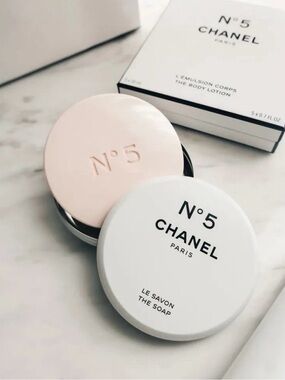 NEW CHANEL No5 Le Savon Soap + Collector Tin in box FACTORY 5 	00 Anniversary